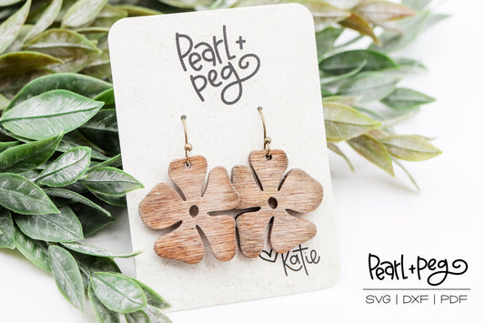 Groovy Flower Laser Earring Digital Download File-Aug2024