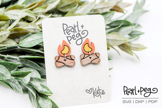 Campfire 2 Part Laser Earring Digital Download-Feb2025