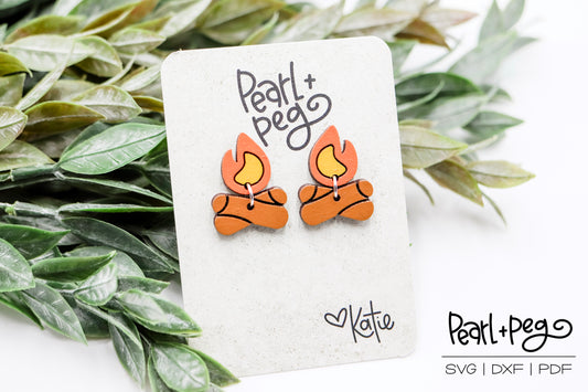 Campfire 2 Part Laser Earring Digital Download-Feb2025