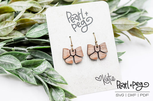 Small Bow Laser Earring Digital Download-Feb2025