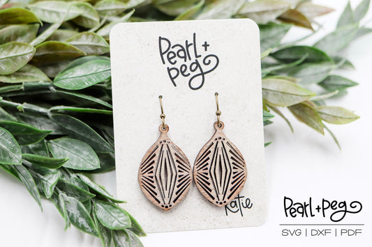 Round Plump Drop Cutout Laser Earring Digital Download-Feb2025