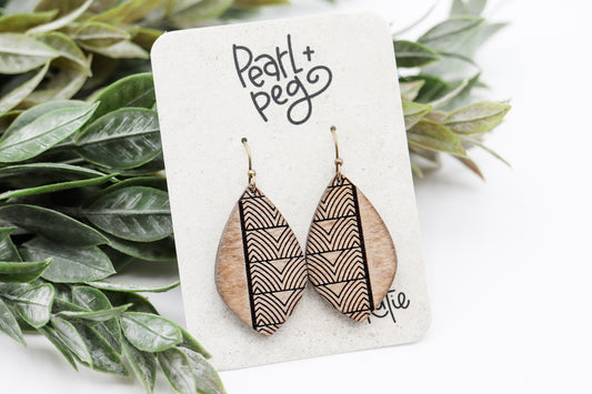 Trendy Zig Zag Drop Laser Earring Digital Download File-July2024