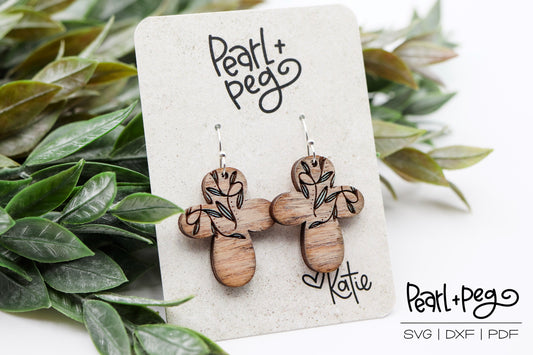 Cross Duo Bundle Laser Earring Digital Download-Mar2025