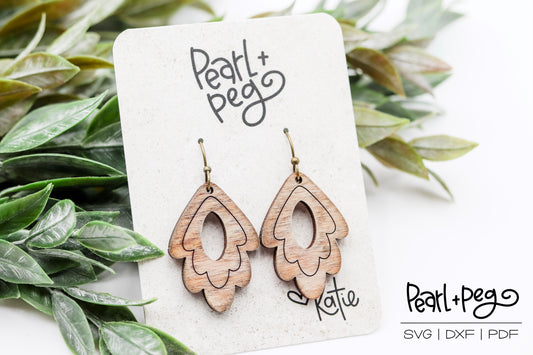 Draped Hoop Score Laser Earring Digital Download-Mar2025