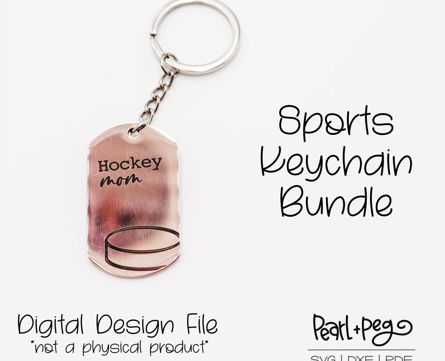 8 Keychain Sports Mom Laser Engrave Digital Download Files