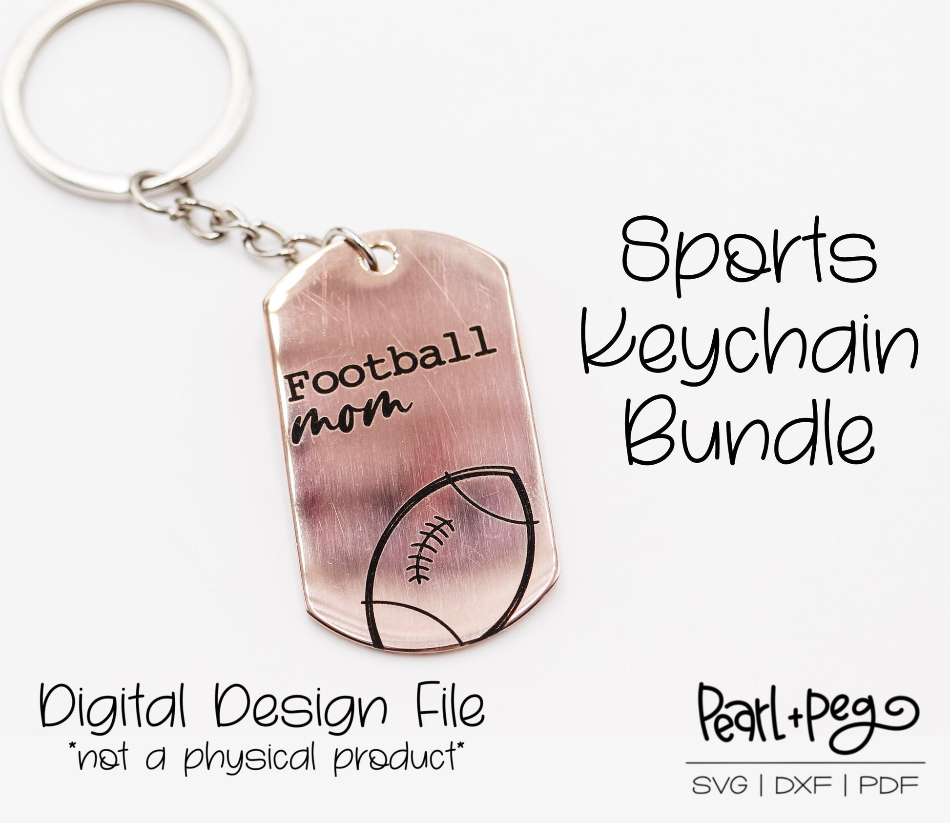 8 Keychain Sports Mom Laser Engrave Digital Download Files