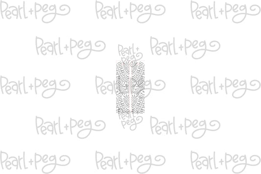 Brushed Greenery Bar Laser Engraved Earrings Digital Download