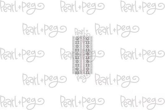 Nordic Pattern Bar Laser Engraved Earrings Digital Download