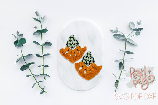 Macrame Furry Geometric V-Shaped Laser Engrave Digital Download