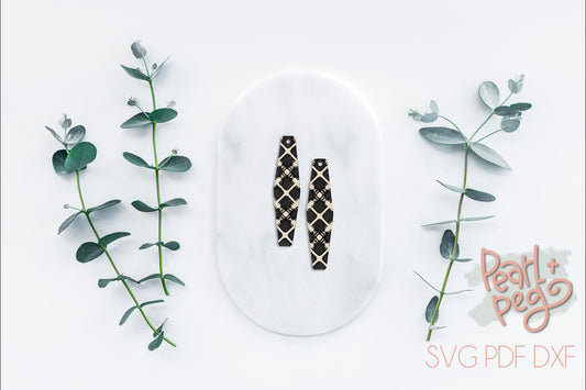 Fur X Designed Bar Laser Engraved Earring File