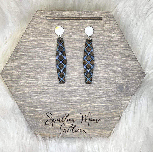 Fur X Designed Bar Laser Engraved Earring File