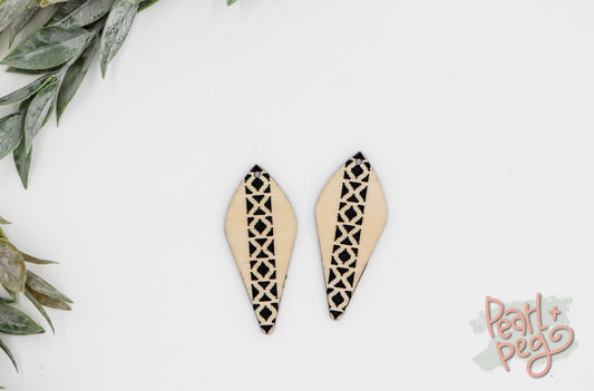 Row Stacked Boho Aztec Laser Engraved Digital Download