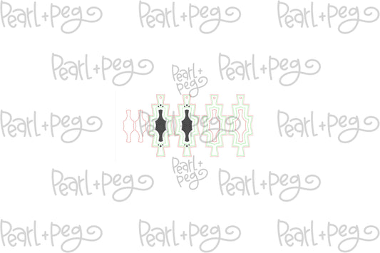 Aztec Inlay Optional Laser Engraved Earring Digital Download