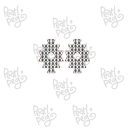 Triangle Row Tribal Aztec Laser Engraved Digital Download