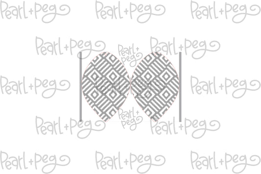 Geometric Abstract BOHO Drop Laser Engraved Earrings Digital Download