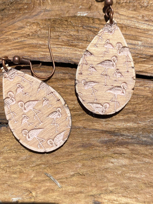 Flamingo Assorted Design Shapes Bundle Laser Engraved Earrings Digital Download