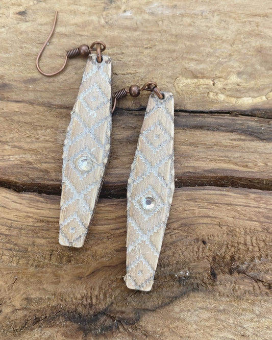 Tribal BOHO Bar Laser Engraved Earrings Digital Download