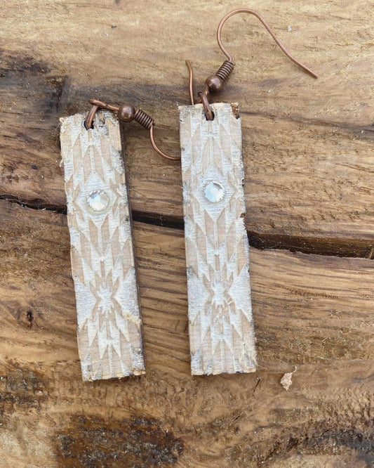 Southwestern Aztec Bar Laser Engraved Earrings Digital Download