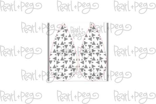 Geometric Fun Triangle Drop Laser Engraved Digital Download