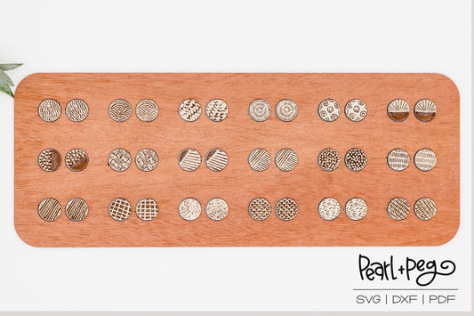 Modern 18 Stud Sets Bundle Laser Engraved Earring Studs Digital Download