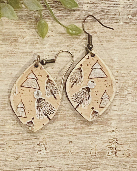 Winter Tree Bundle Laser Engraved Earrings Digital Download