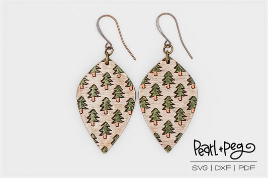 Christmas Cutout Trees Laser Engraved Digital Download