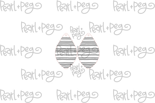 Distressed Stripe Drop Laser Engraved Earrings Digital Download