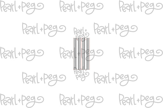 Fancy Trim Bar Laser Engraved Earrings Digital Download