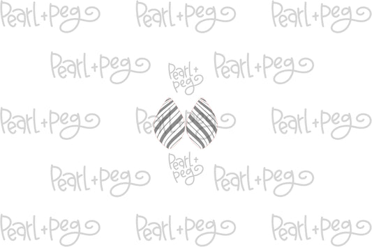 Peppermint Swirl Drop Laser Engraved Earrings Digital Download