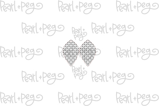 Quad Floral Drop Laser Engraved Earrings Digital Download