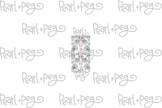 Rose Bud Bar Laser Engraved Earrings Digital Download