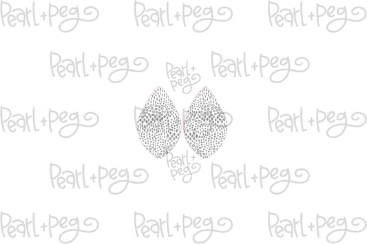 Modern Abstract Drop Laser Engraved Earrings Digital Download