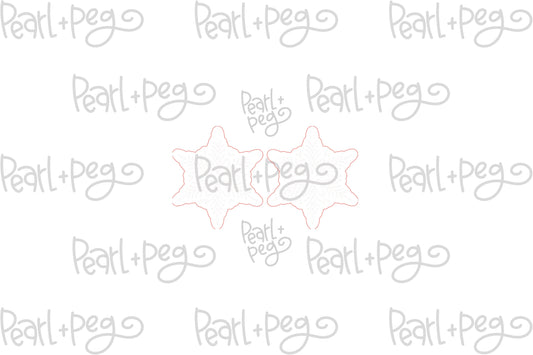 Snowflake Cut Out Dangle Laser Earrings Digital File