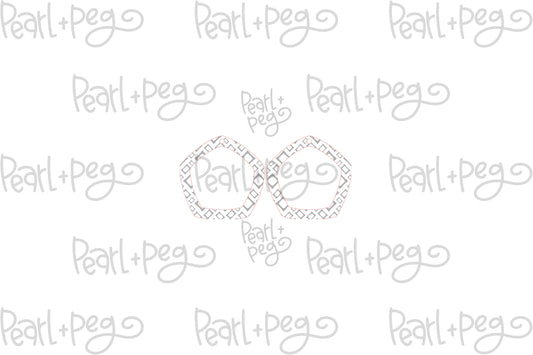 Trendy Box Polygon Laser Engraved Earrings Digital Download