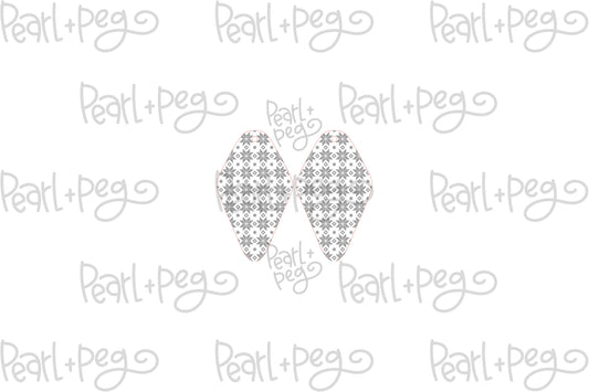 Holiday Quad Pattern Laser Engraved Earrings Digital Download