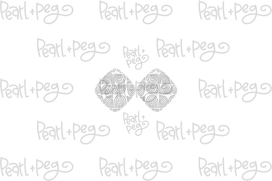 Rainbow Quad Laser Engraved Earrings Digital Download