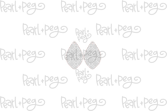 Simplistic Diamond Drops Laser Engraved Earrings Digital Download