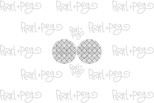 Southwestern BOHO Round Laser Engraved Earrings Digital Download