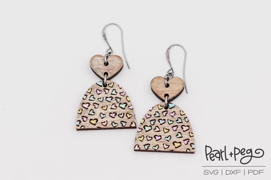Valentines Day Two Part Bundle Laser Engraved Earrings Digital Download