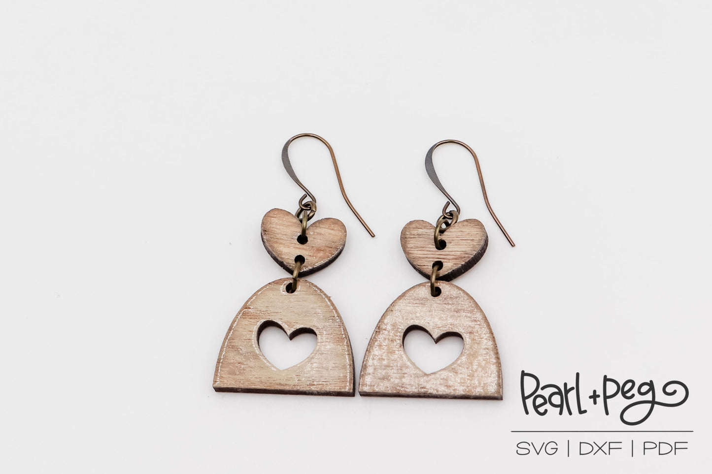 Valentines Day Two Part Bundle Laser Engraved Earrings Digital Download