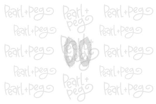 Sliced Wave Hoop Laser Engraved Earrings Digital Download