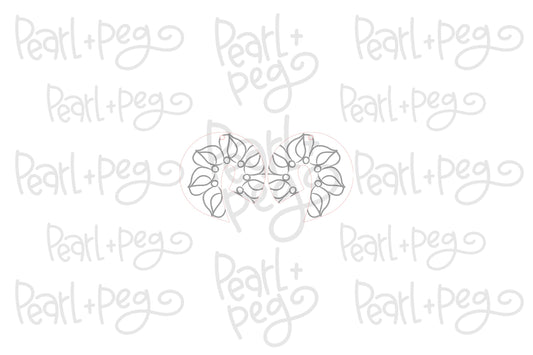 Swirl Bead Abstract Laser Engraved Earrings Digital Download