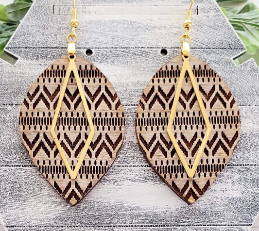 Western Sweater Drop Laser Engraved Earrings Digital Download