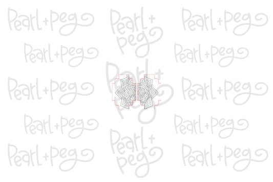 Point Mandala Tribal Laser Engraved Earrings Digital Download