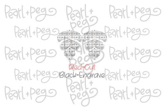 Aztec 3 Piece Flowy Laser Engraved Earrings Digital Download