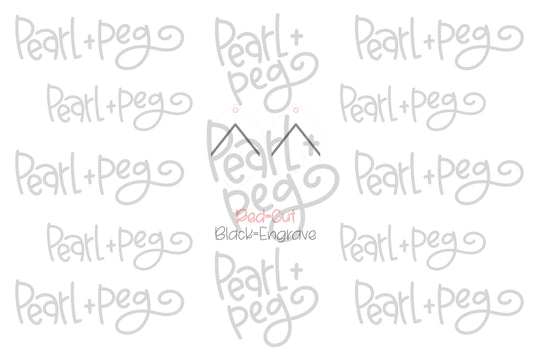 Burrow Drop Hoop Laser Engraved Earrings Digital Download