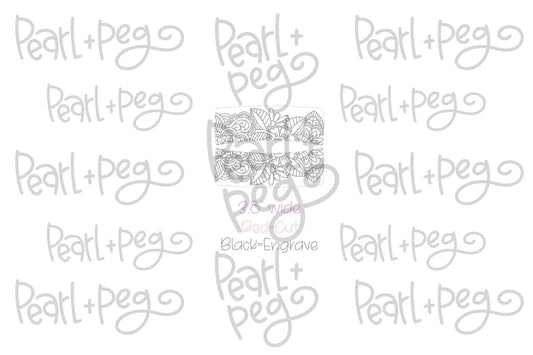 Half Mandala Laser Engraved Hair Clip File