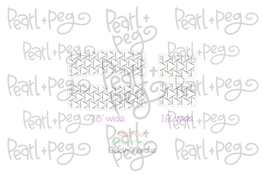 Geometric Triangle Hair Clip Laser Engraved Hair Clip File