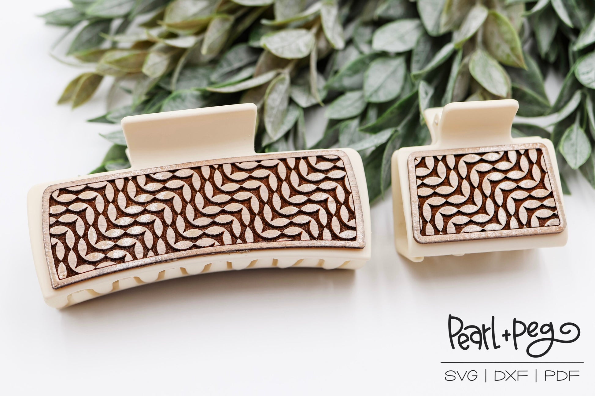Ric Rac Pattern Svg Ric Rac Pattern Laser Engraved Hair Clip File – Pearlandpeg