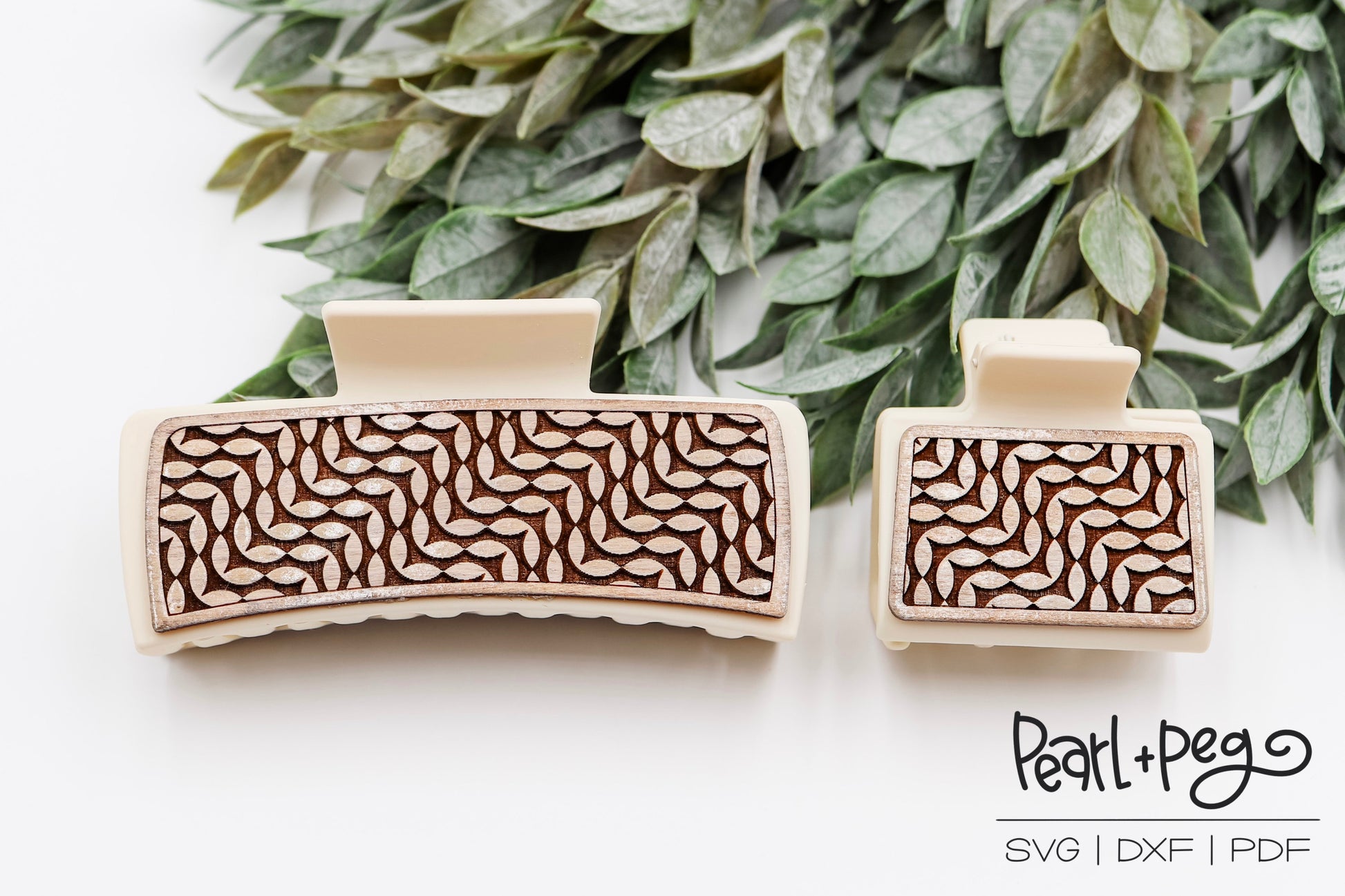 Ric Rac Pattern Svg Ric Rac Pattern Laser Engraved Hair Clip File – Pearlandpeg